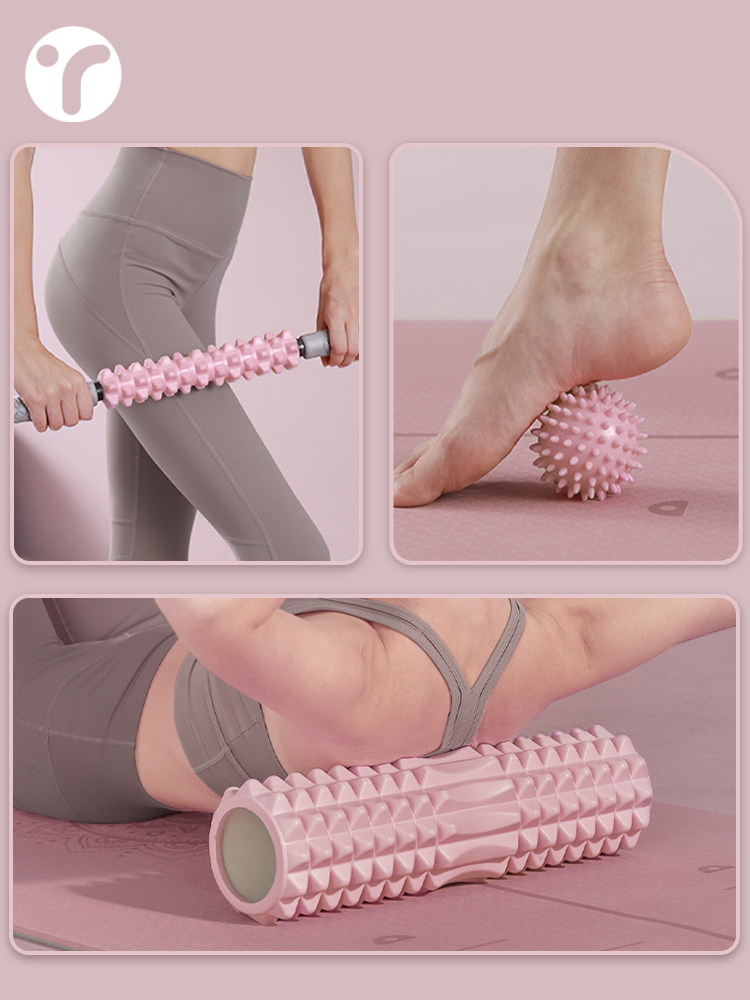 Foam Roller - Solid Foam Shaft Mace Massage Roller