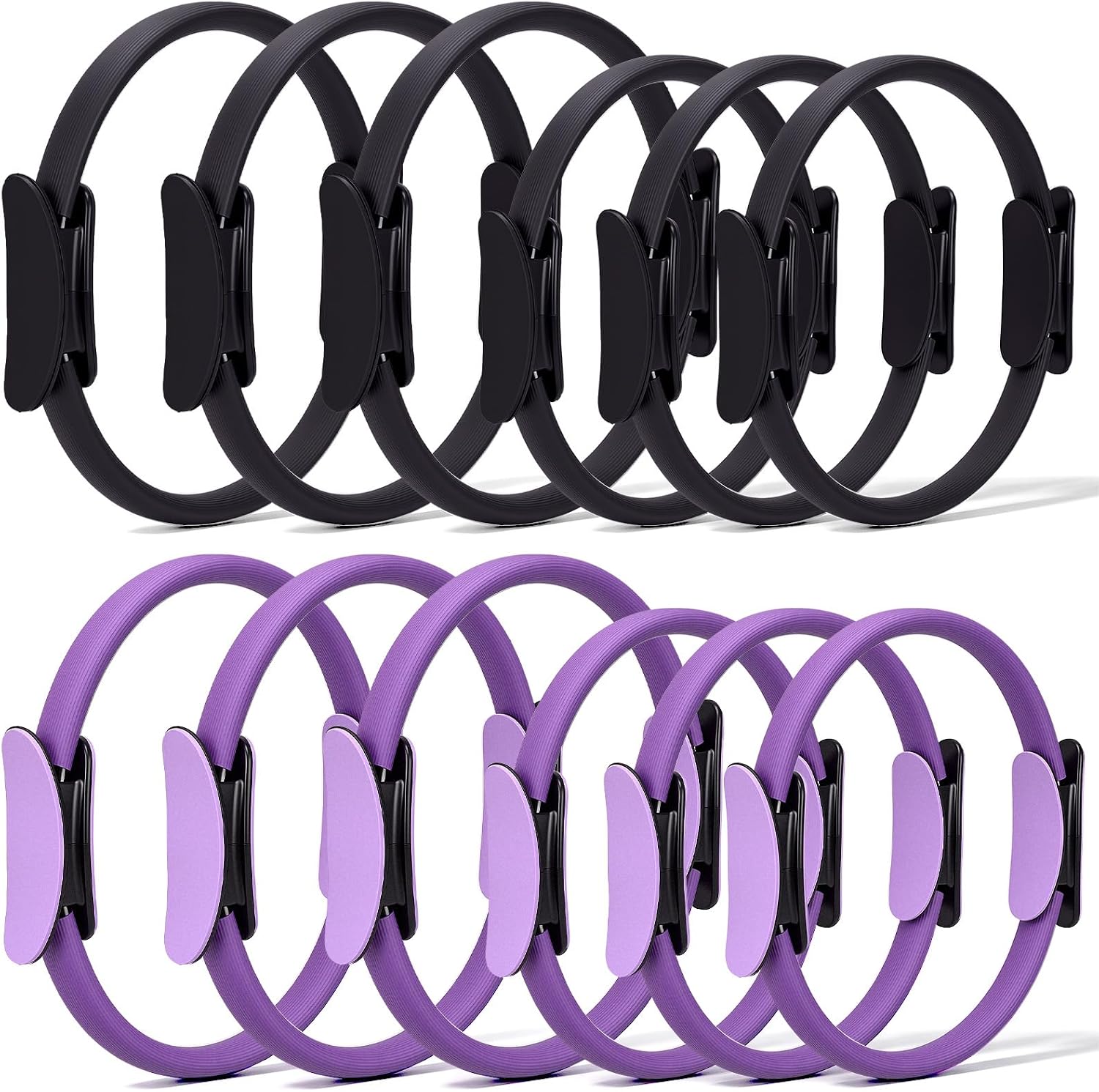 Pilates Ring Circle - 12 Pcs Pilates Ring Set Dual