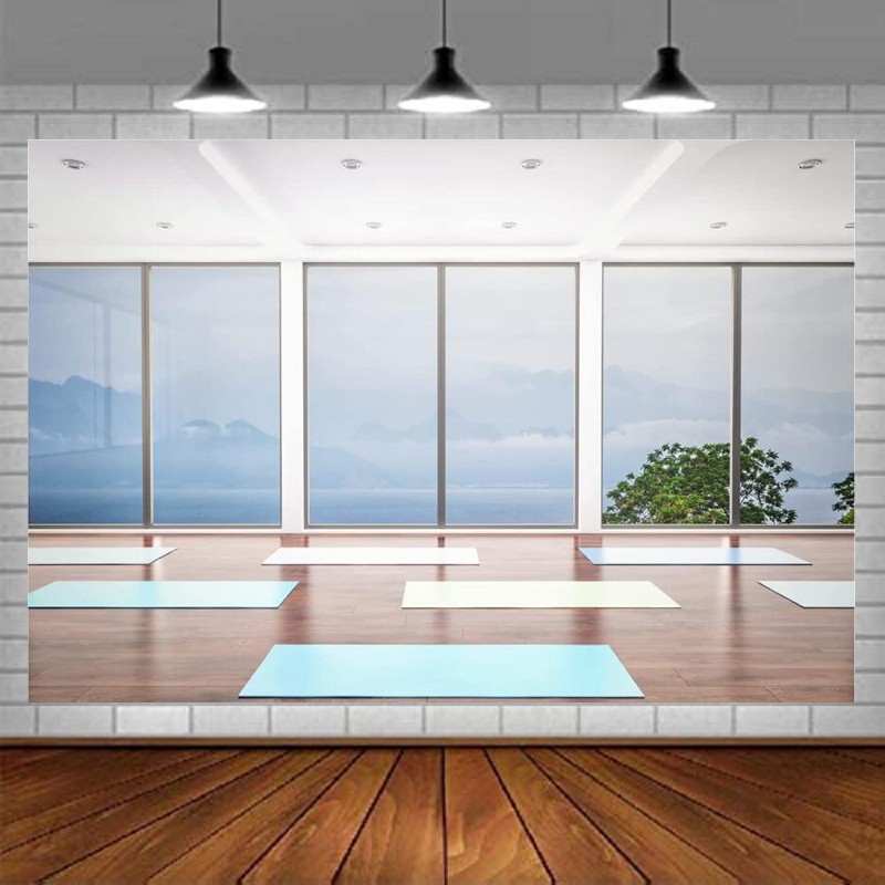 Yoga Fitness Video - Fitness Yoga Photography Backdrop Gym Decoration