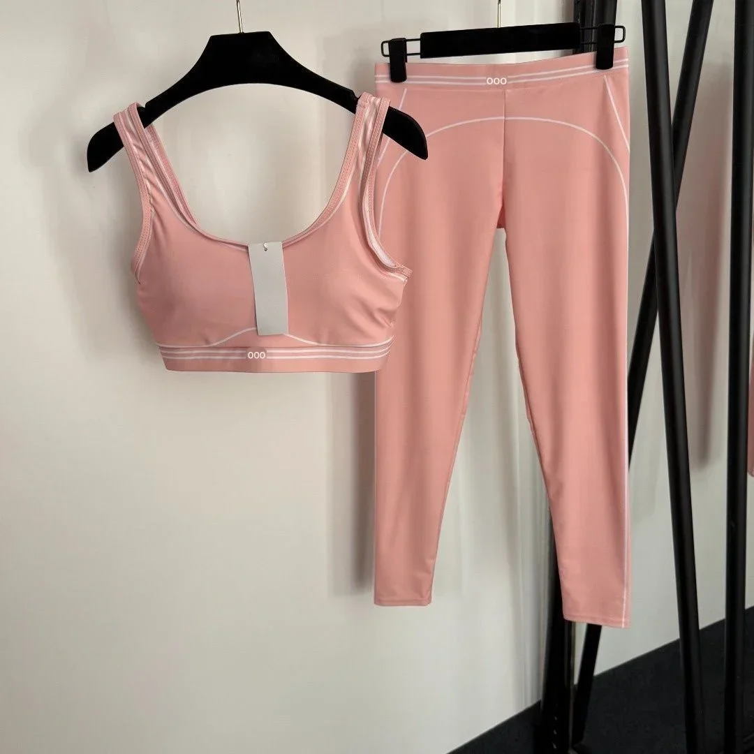 Yoga Fitness Top - Tank Top and Pants Two Piece