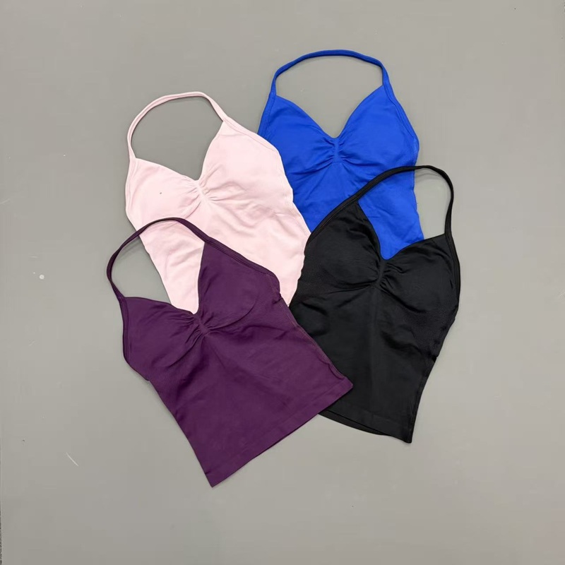Gym Women Sports Tank Top Seam - Yoga Fitness Top 评论和价格