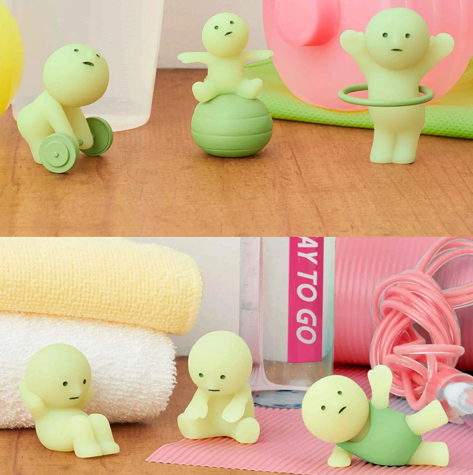 Hot Glow In The Dark Mini Figu - Yoga Fitness First 评论和价格