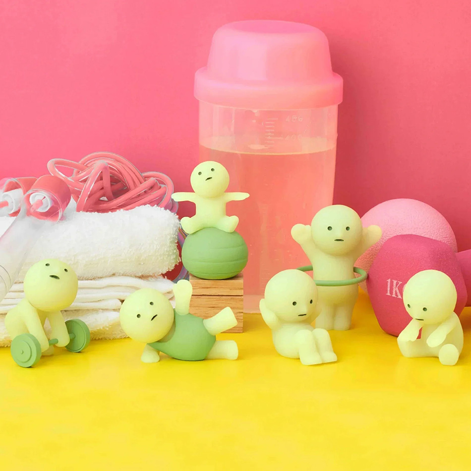 Hot Glow In The Dark Mini Figu - Yoga Fitness First 评论和价格
