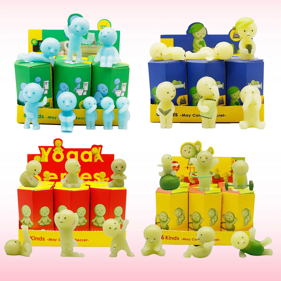 Glow In The Dark Mini Figure S - Yoga Fitness First 评论和价格
