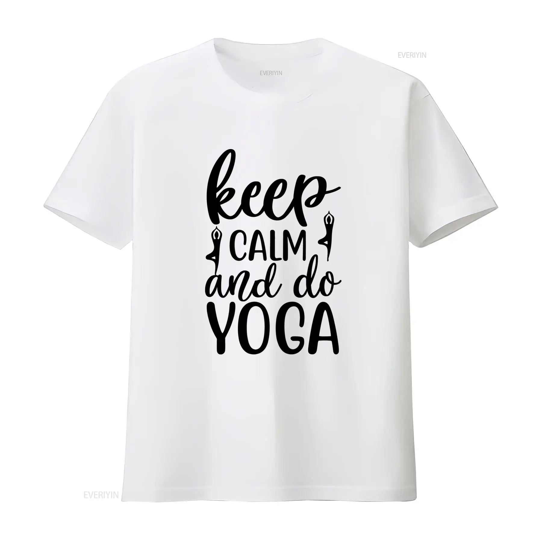 Keep Calm and Do Yoga T Shirt  - Yoga Fitness Quotes 评论和价格