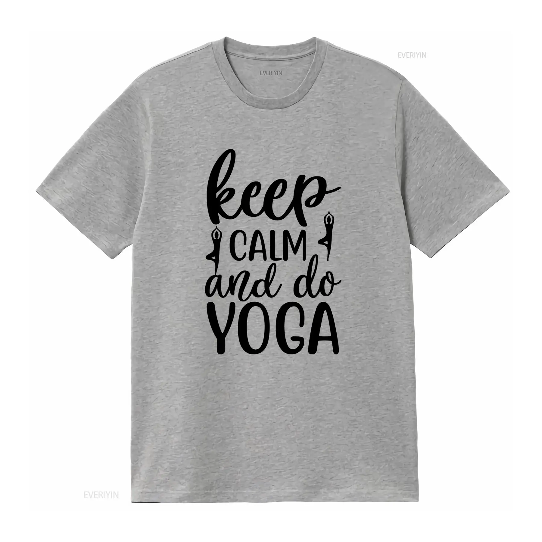 Keep Calm and Do Yoga T Shirt  - Yoga Fitness Quotes 评论和价格