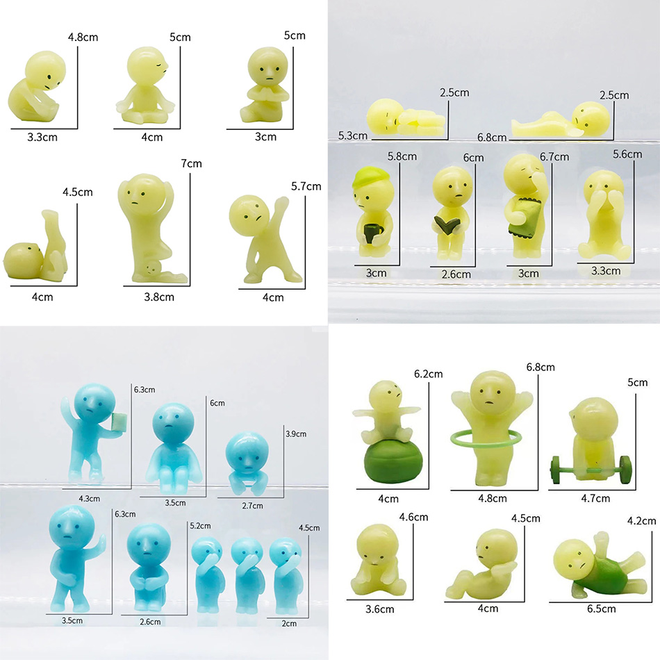 Glow In The Dark Mini Figure S - Yoga Fitness First 评论和价格