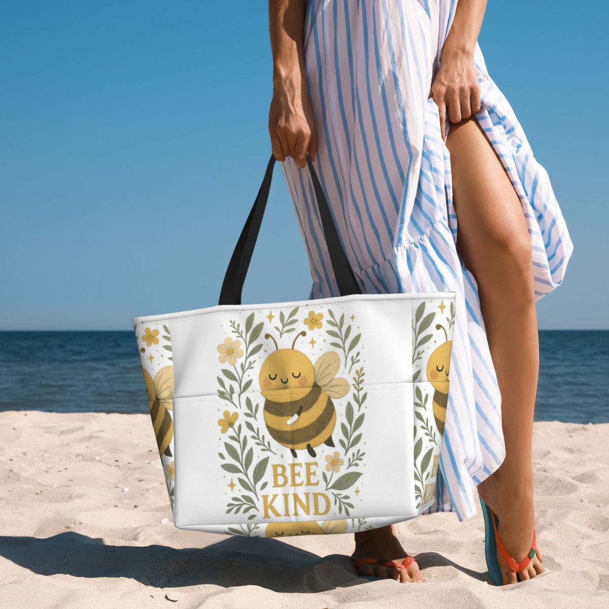 Bee Kind Cute Bumblebee Floral - Yoga Fitness Quotes 评论和价格