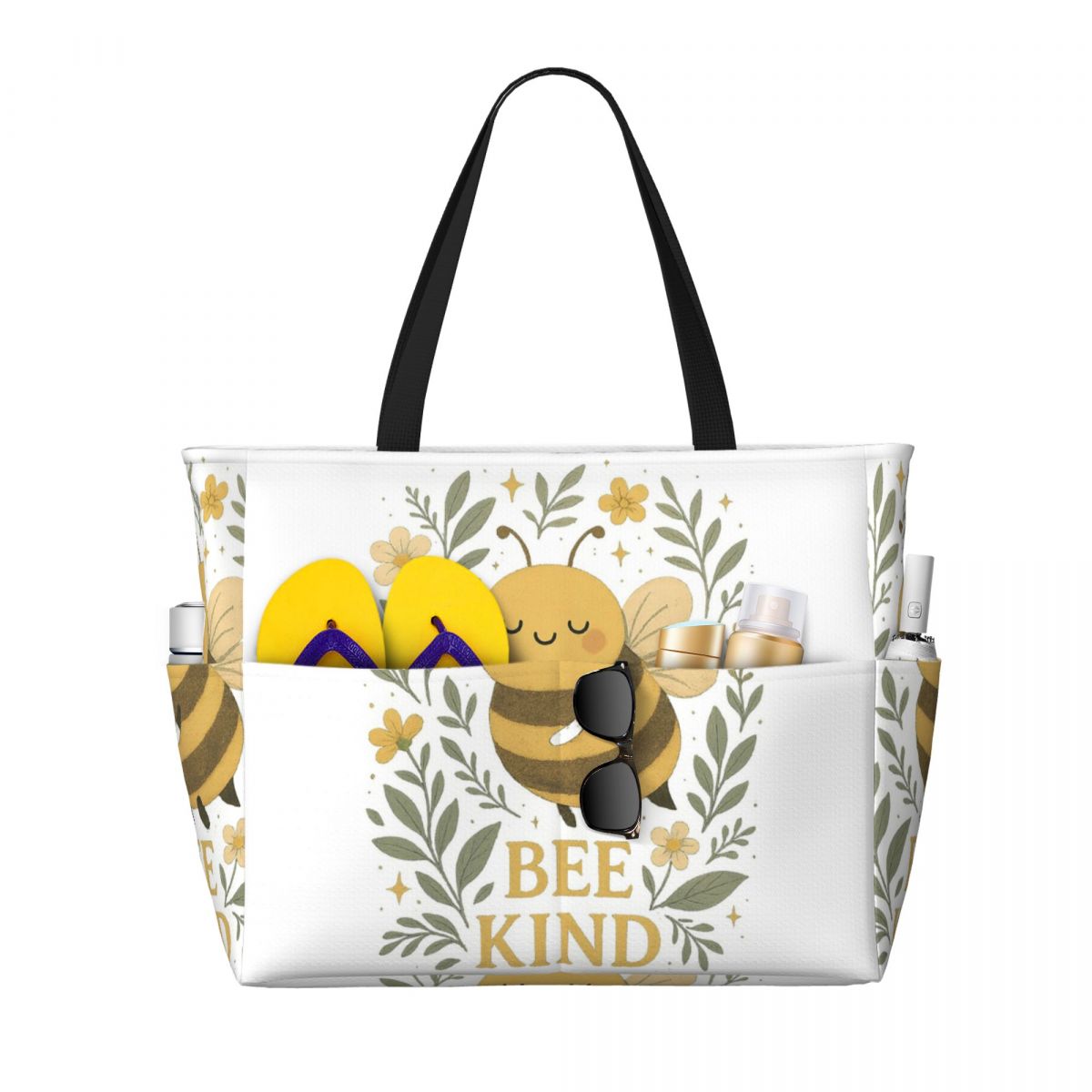 Bee Kind Cute Bumblebee Floral - Yoga Fitness Quotes 评论和价格