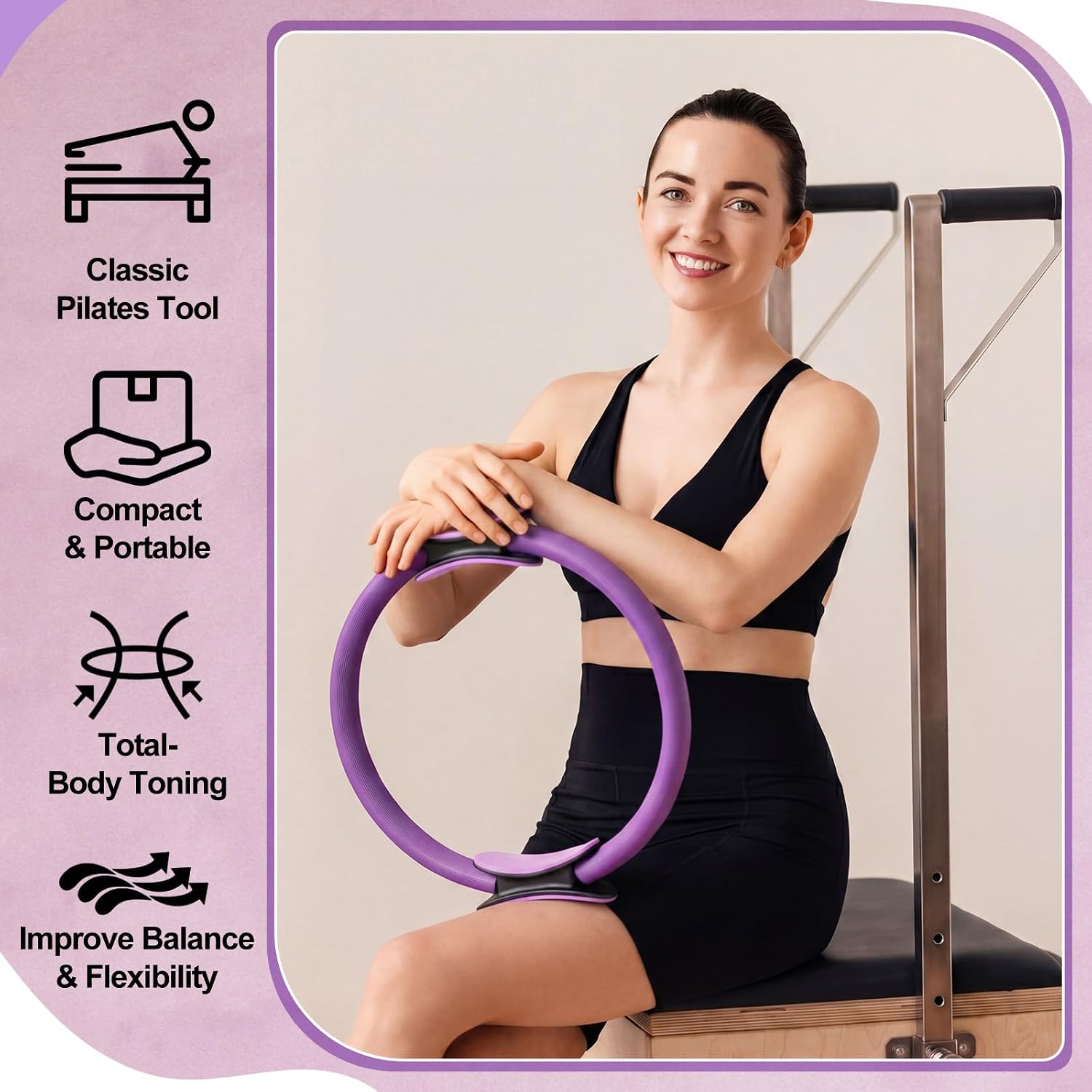12 Pcs Pilates Ring Set Dual S - Pilates Ring Circle 评论和价格