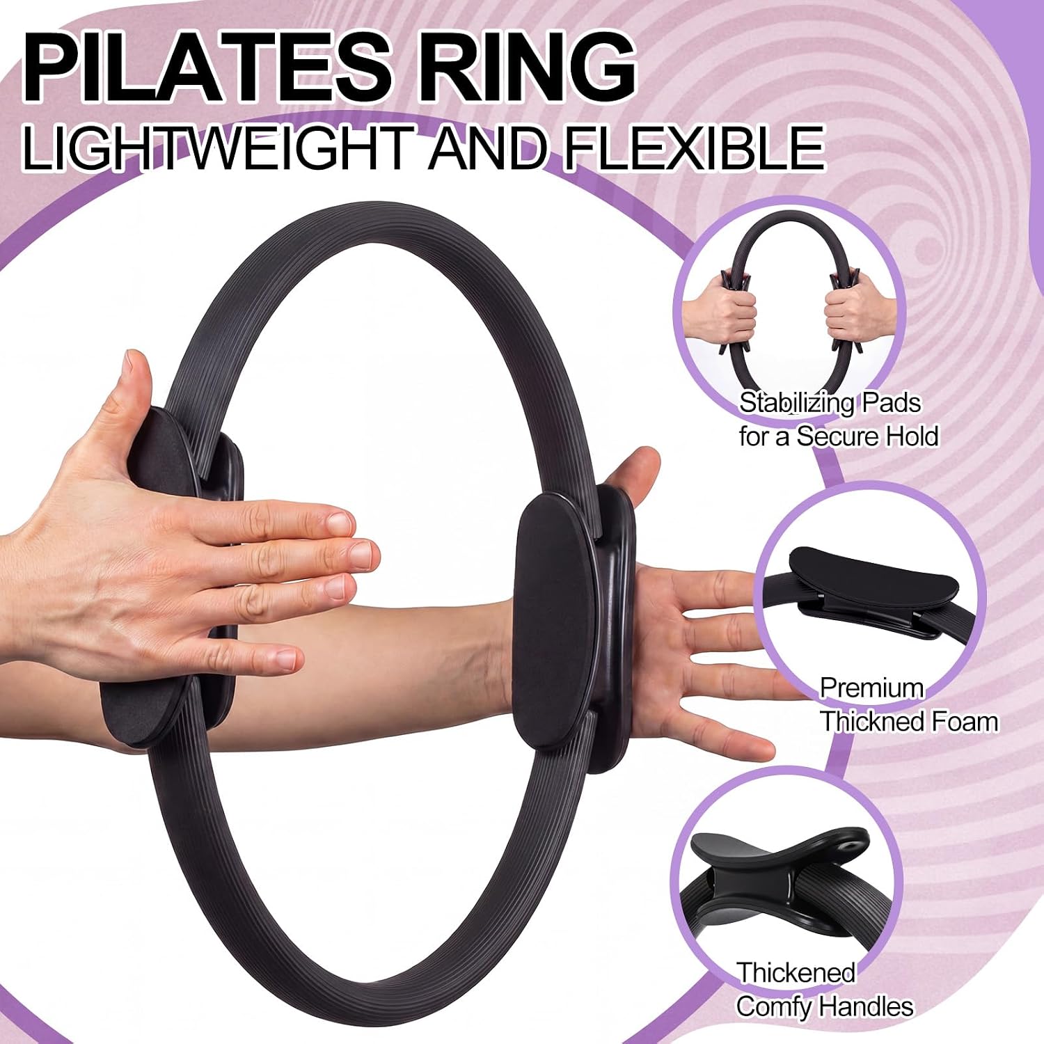 12 Pcs Pilates Ring Set Dual S - Pilates Ring Circle 评论和价格