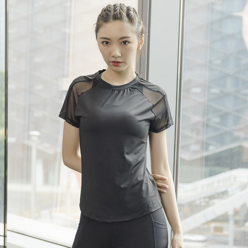 Summer Sports Short-Sleeved Wo - Yoga Fitness Top 评论和价格