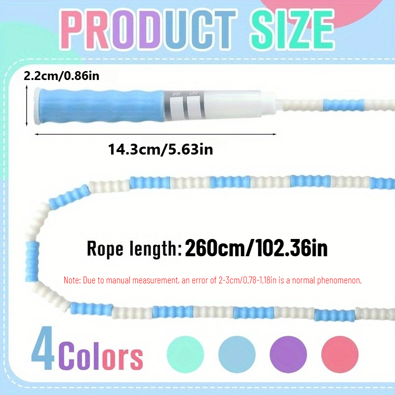 Bamboo Joint Soft Bead Skippin - Speed Skipping Rope 评论和价格