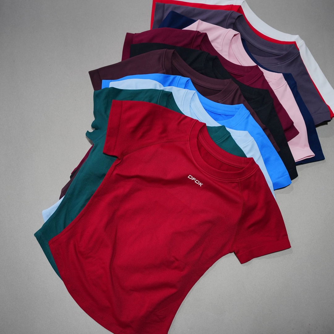 DFDK Women Elastic Slim Short  - Yoga Fitness Top 评论和价格
