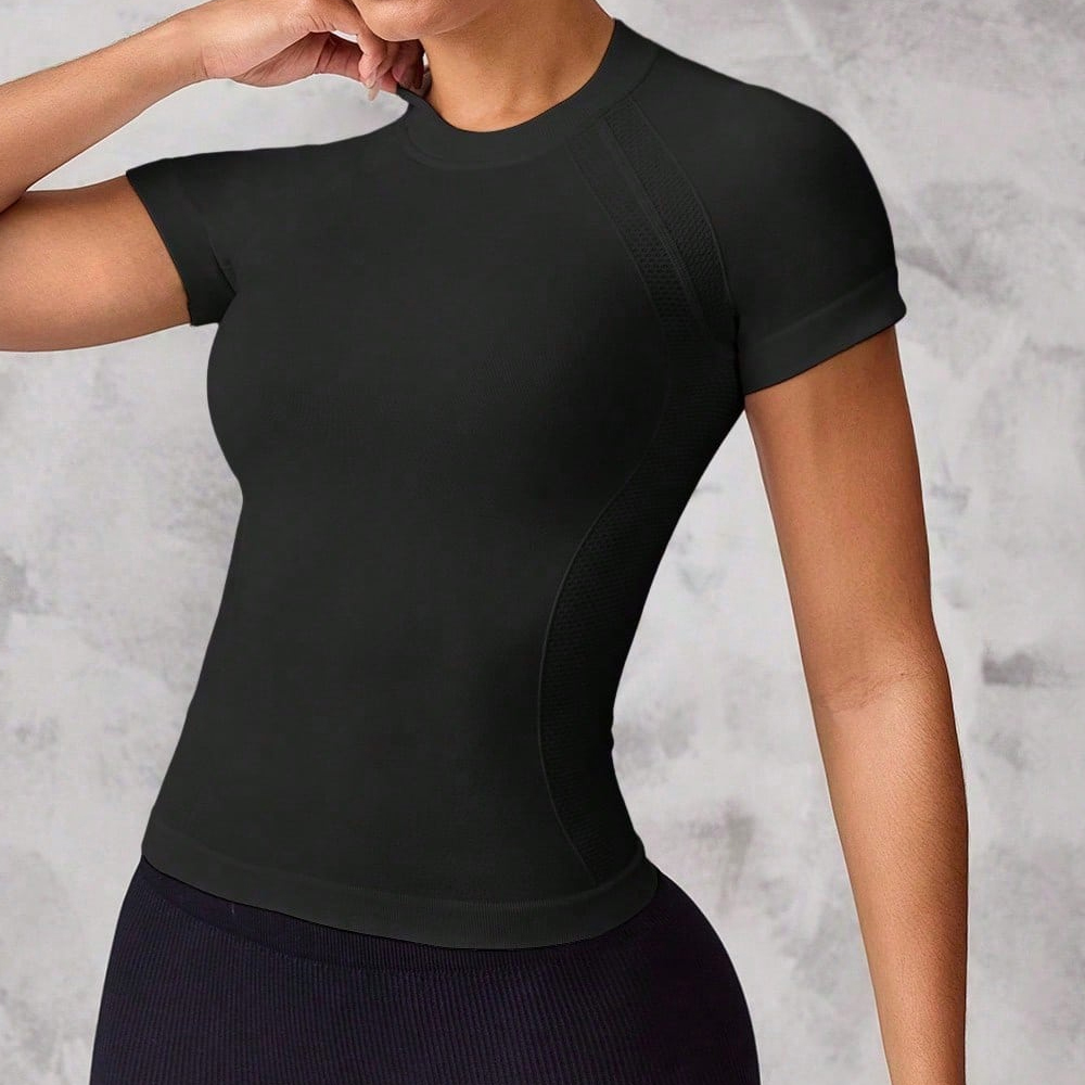 Women's short-sleeved sports t - Yoga Fitness Top 评论和价格
