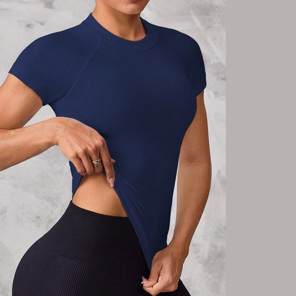 Women's short-sleeved sports t - Yoga Fitness Top 评论和价格