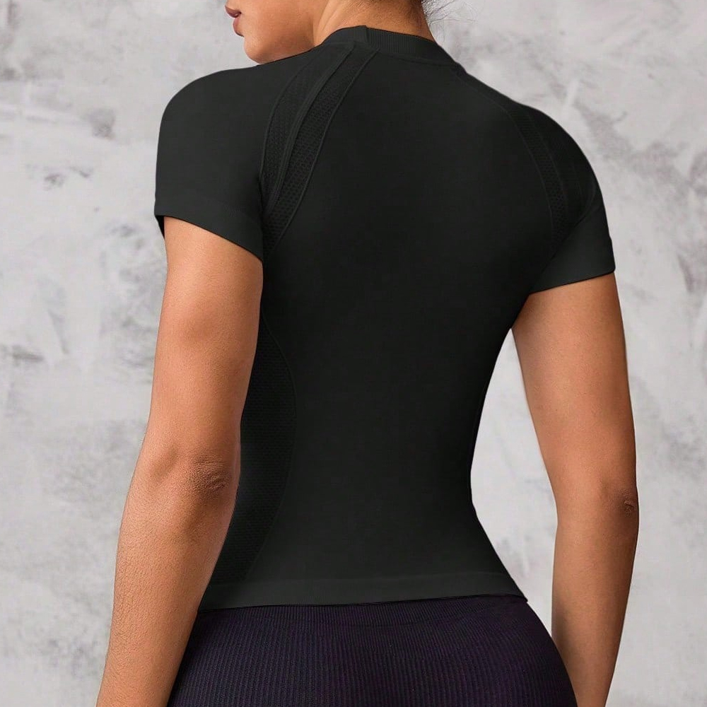 Women's short-sleeved sports t - Yoga Fitness Top 评论和价格
