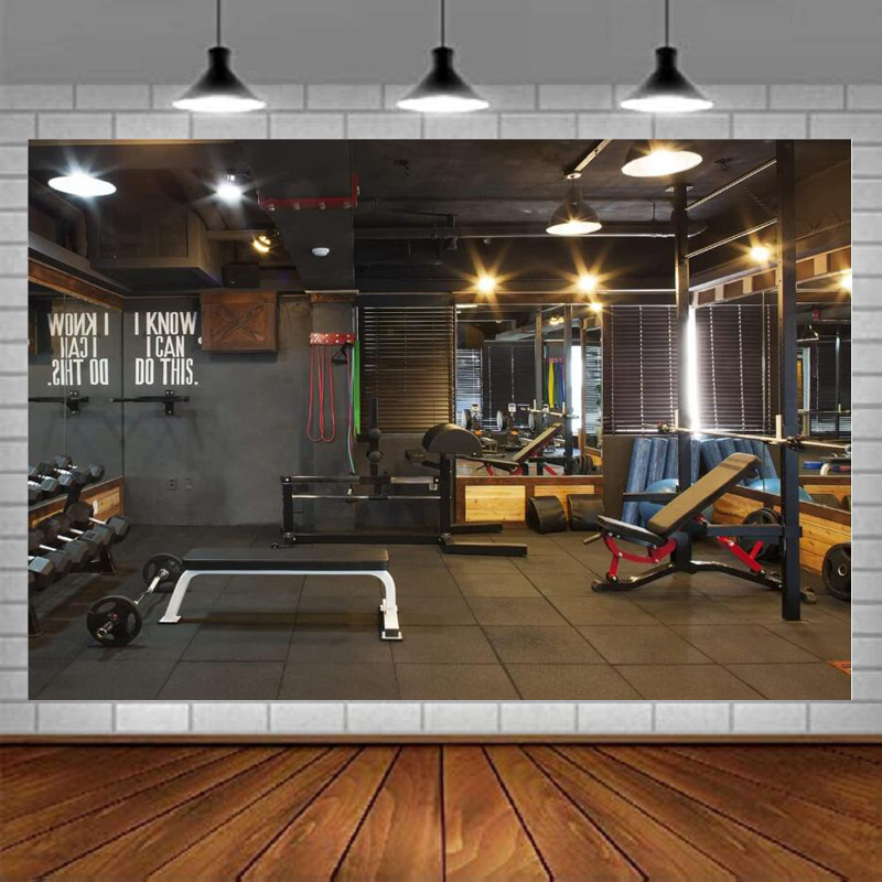 Gym Photography Backdrop Fitne - Yoga Fitness Video 评论和价格
