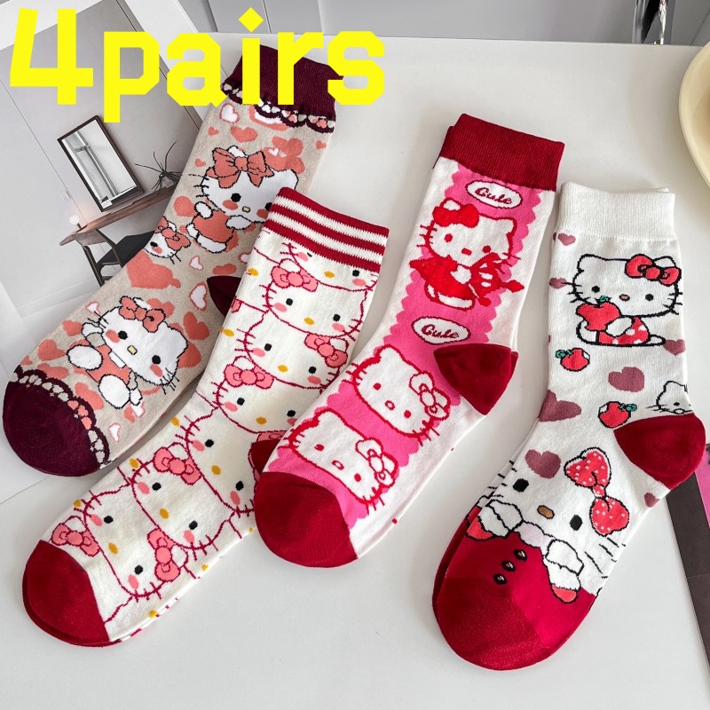 4 pairsof HelloKitty anti slip - Yoga Fitness First 评论和价格