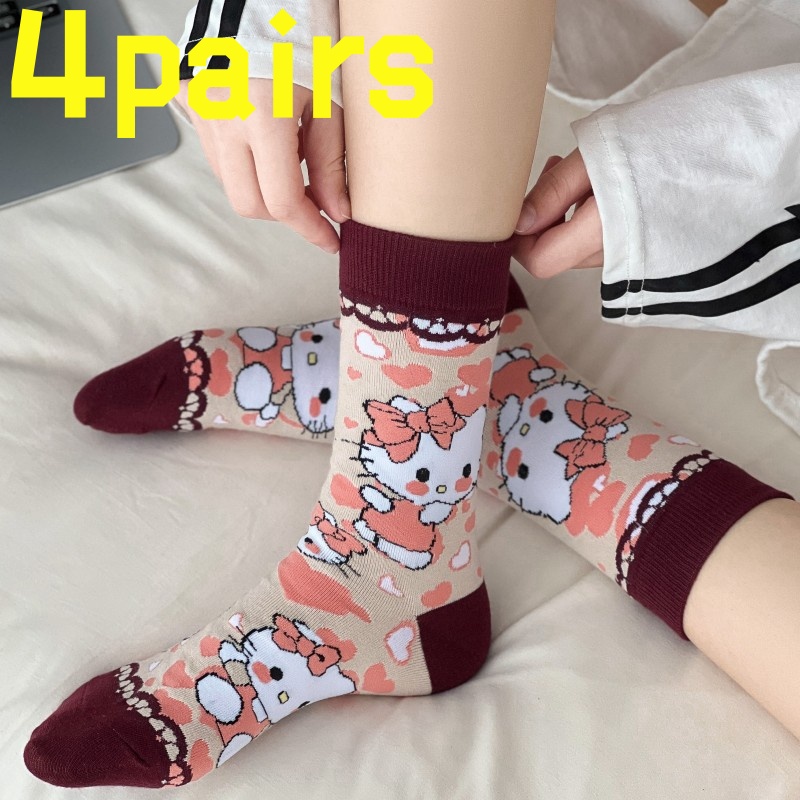 4 pairsof HelloKitty anti slip - Yoga Fitness First 评论和价格
