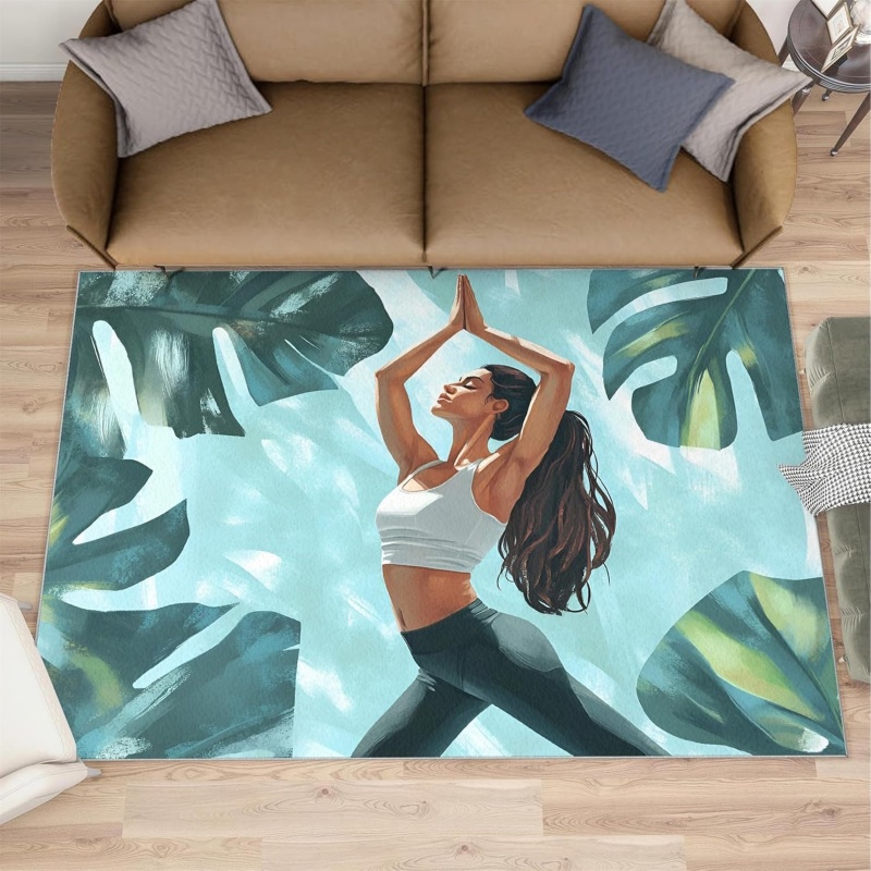Yoga Woman with Tropical Leave - Yoga Fitness Hotel 评论和价格
