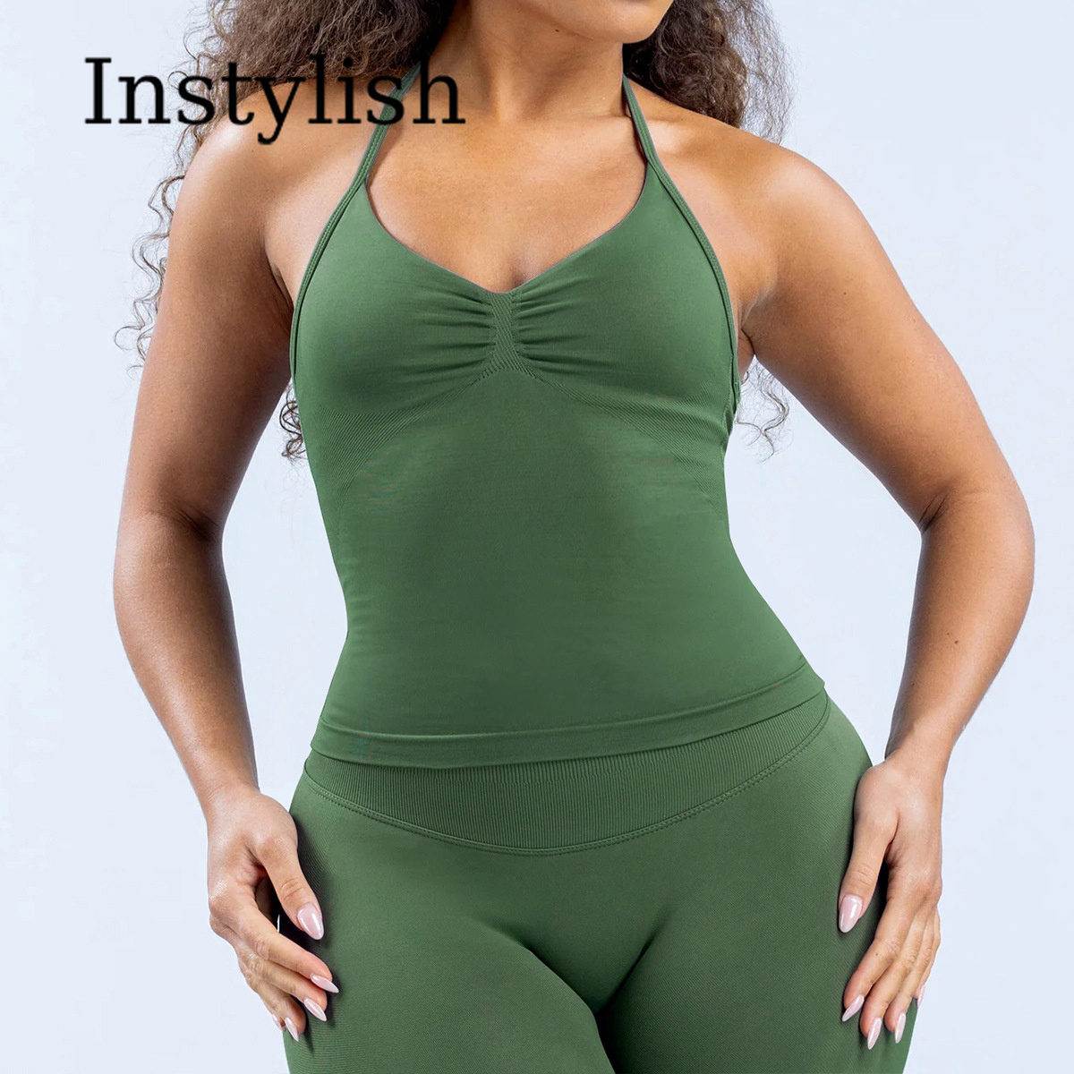 Women Seamless Yoga 2 Piece Se - Yoga Fitness Top 评论和价格
