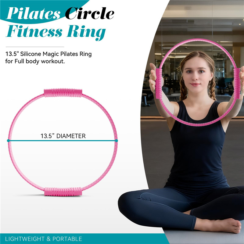 Eco-Friendly Double Handle Sil - Pilates Ring Circle 评论和价格