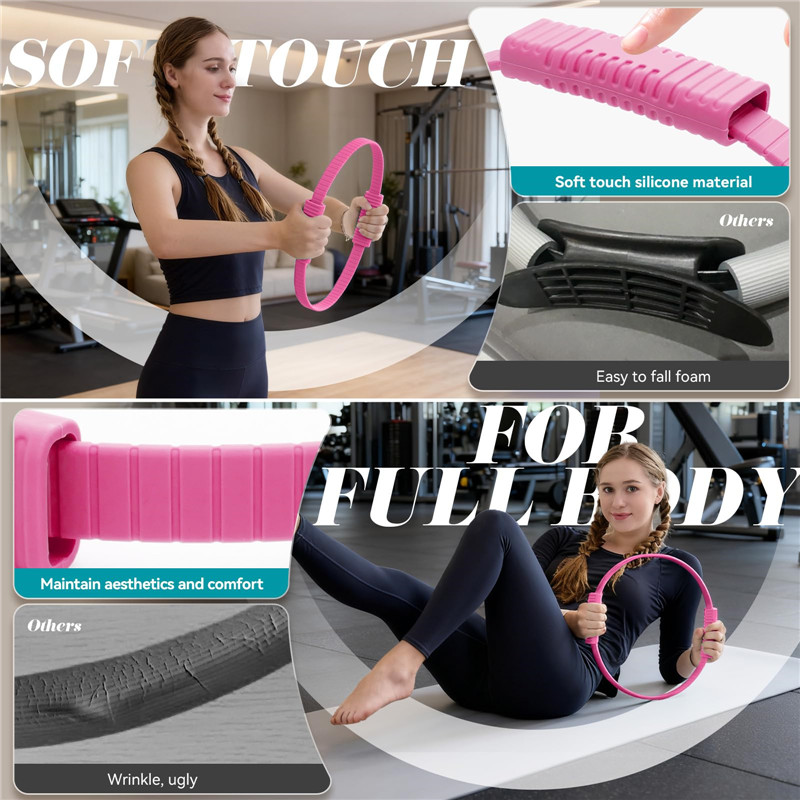 Eco-Friendly Double Handle Sil - Pilates Ring Circle 评论和价格