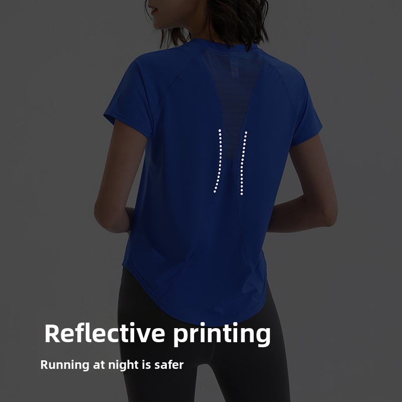 Summer Sports Short Sleeves Wo - Yoga Fitness Top 评论和价格