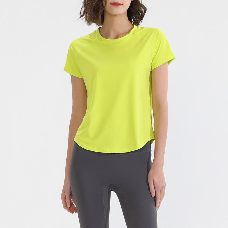 Summer Sports Short Sleeves Wo - Yoga Fitness Top 评论和价格