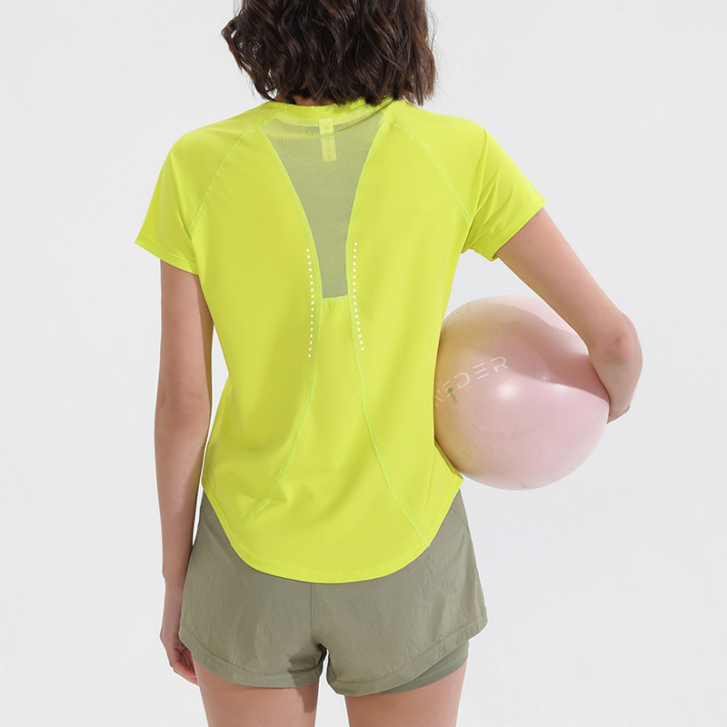 Summer Sports Short Sleeves Wo - Yoga Fitness Top 评论和价格