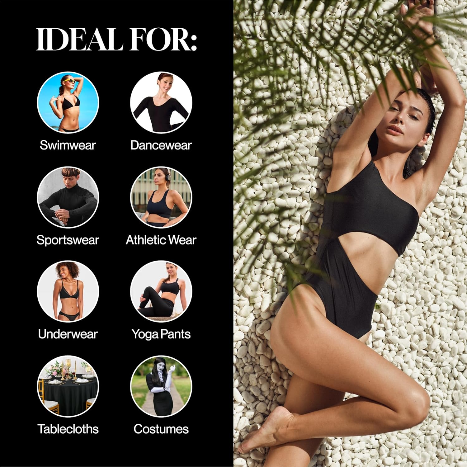 Spandex Fabric, 4 Way Stretch  - Yoga Fitness Top 评论和价格